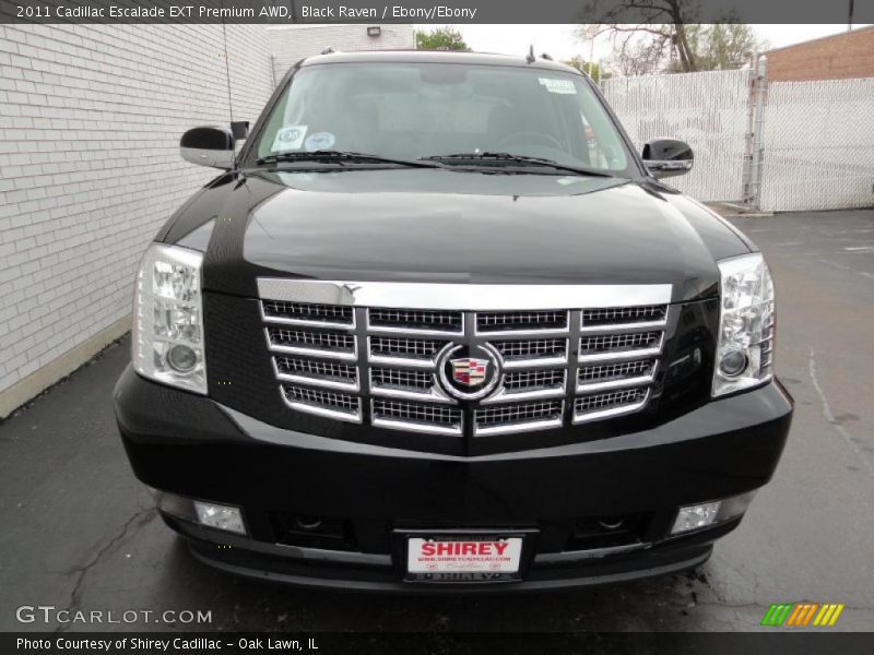 Black Raven / Ebony/Ebony 2011 Cadillac Escalade EXT Premium AWD