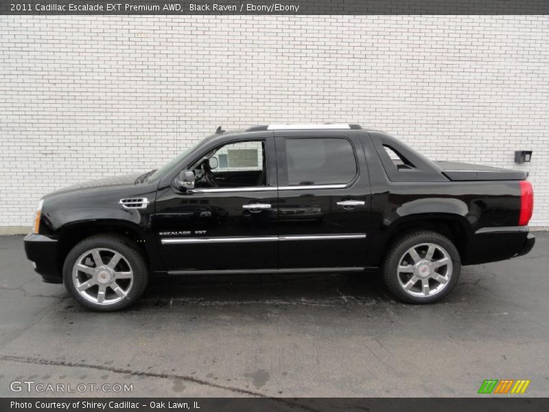 Black Raven / Ebony/Ebony 2011 Cadillac Escalade EXT Premium AWD