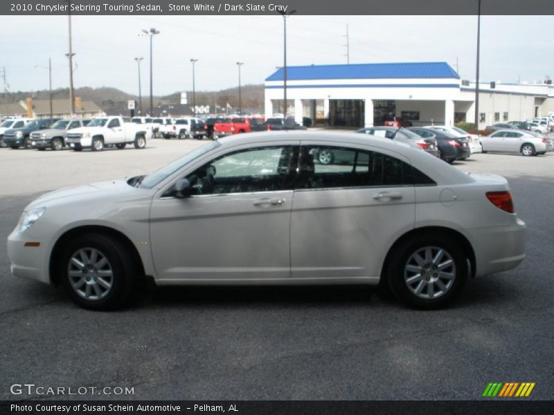 Stone White / Dark Slate Gray 2010 Chrysler Sebring Touring Sedan