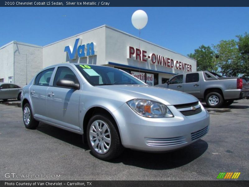 Silver Ice Metallic / Gray 2010 Chevrolet Cobalt LS Sedan