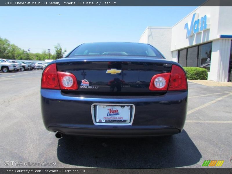 Imperial Blue Metallic / Titanium 2010 Chevrolet Malibu LT Sedan