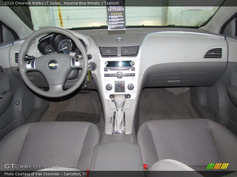 Imperial Blue Metallic / Titanium 2010 Chevrolet Malibu LT Sedan