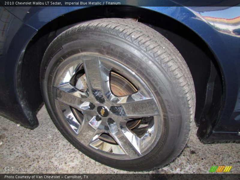 Imperial Blue Metallic / Titanium 2010 Chevrolet Malibu LT Sedan