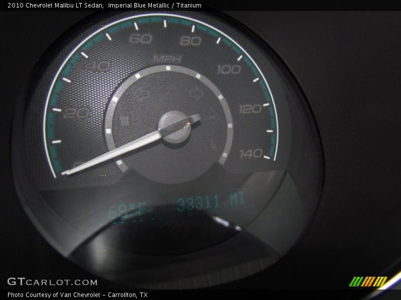 Imperial Blue Metallic / Titanium 2010 Chevrolet Malibu LT Sedan