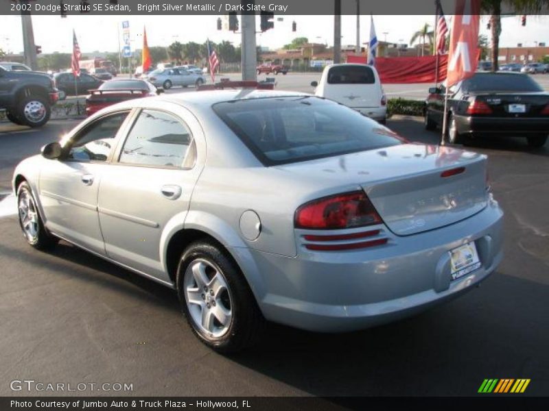 Bright Silver Metallic / Dark Slate Gray 2002 Dodge Stratus SE Sedan