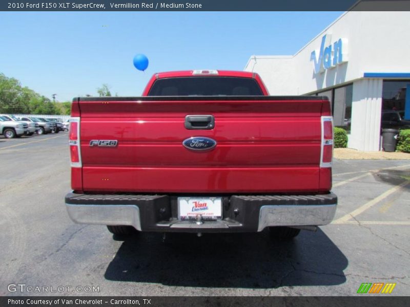 Vermillion Red / Medium Stone 2010 Ford F150 XLT SuperCrew