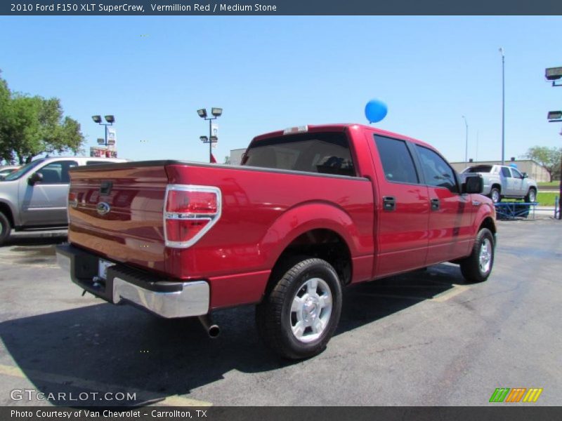 Vermillion Red / Medium Stone 2010 Ford F150 XLT SuperCrew