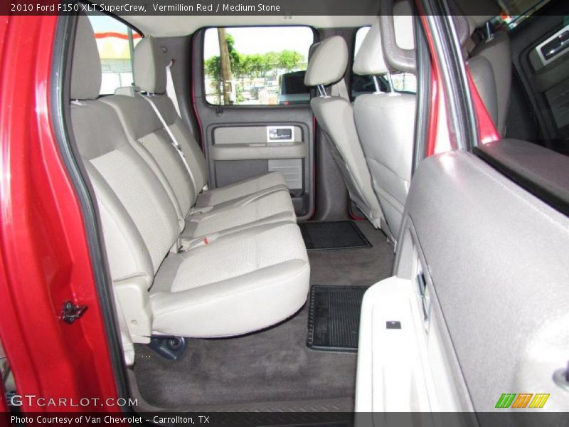 Vermillion Red / Medium Stone 2010 Ford F150 XLT SuperCrew