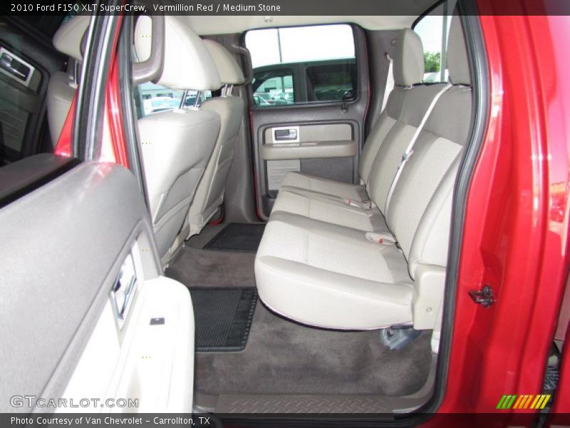 Vermillion Red / Medium Stone 2010 Ford F150 XLT SuperCrew
