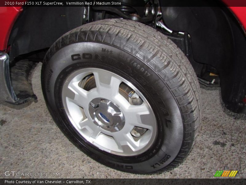 Vermillion Red / Medium Stone 2010 Ford F150 XLT SuperCrew