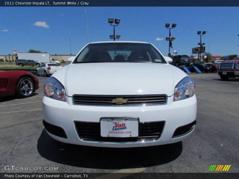 Summit White / Gray 2011 Chevrolet Impala LT