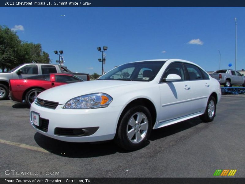Summit White / Gray 2011 Chevrolet Impala LT