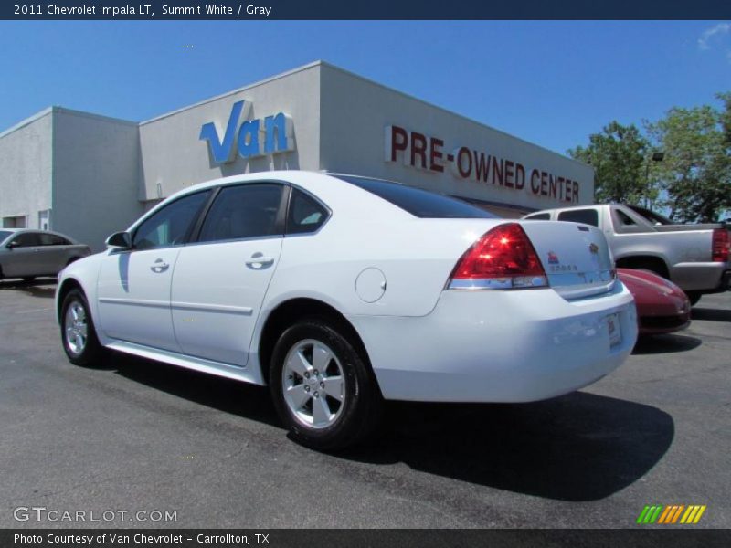 Summit White / Gray 2011 Chevrolet Impala LT