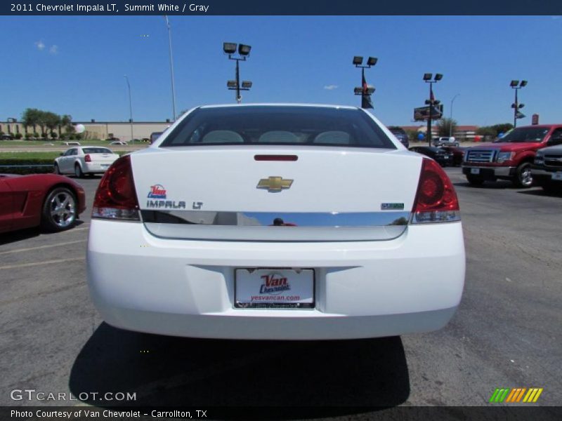 Summit White / Gray 2011 Chevrolet Impala LT