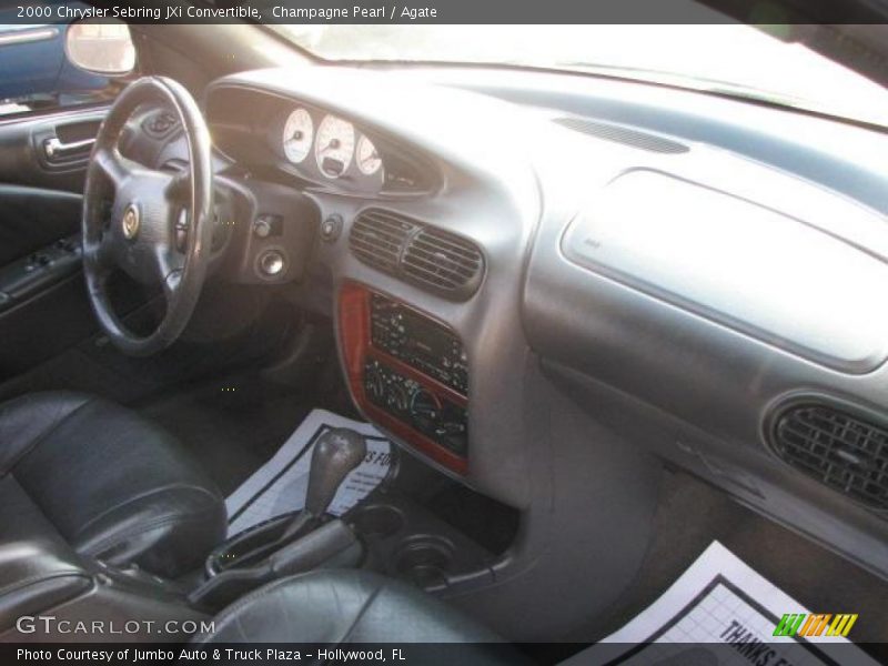 Champagne Pearl / Agate 2000 Chrysler Sebring JXi Convertible
