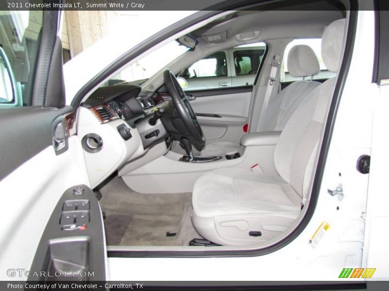 Summit White / Gray 2011 Chevrolet Impala LT