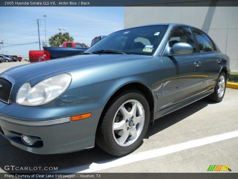 Ardor Blue / Black 2005 Hyundai Sonata GLS V6