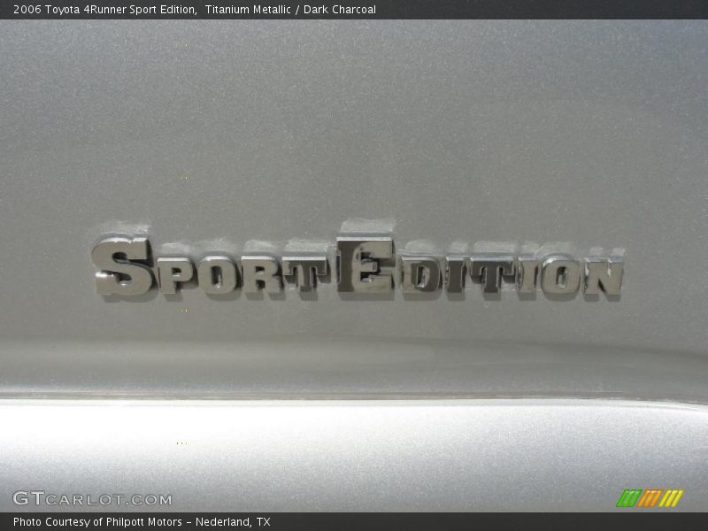 Titanium Metallic / Dark Charcoal 2006 Toyota 4Runner Sport Edition
