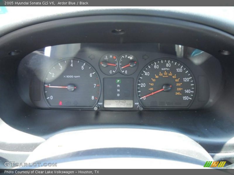 Ardor Blue / Black 2005 Hyundai Sonata GLS V6