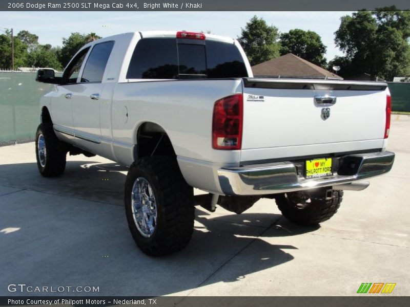 Bright White / Khaki 2006 Dodge Ram 2500 SLT Mega Cab 4x4