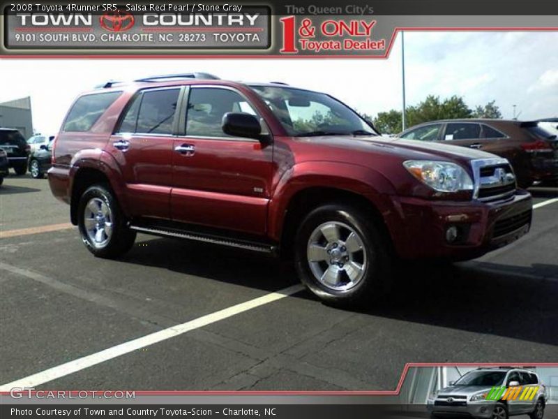 Salsa Red Pearl / Stone Gray 2008 Toyota 4Runner SR5