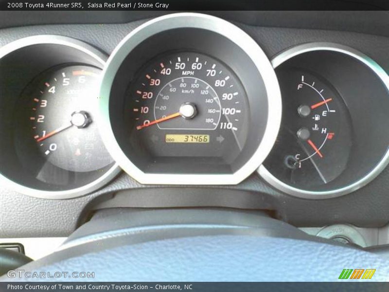 Salsa Red Pearl / Stone Gray 2008 Toyota 4Runner SR5