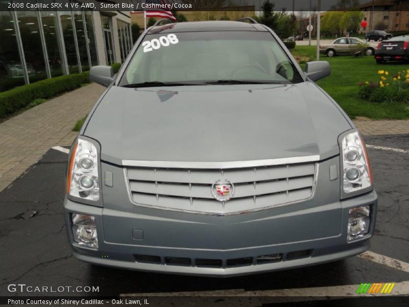 Sunset Blue / Cashmere/Cocoa 2008 Cadillac SRX 4 V6 AWD