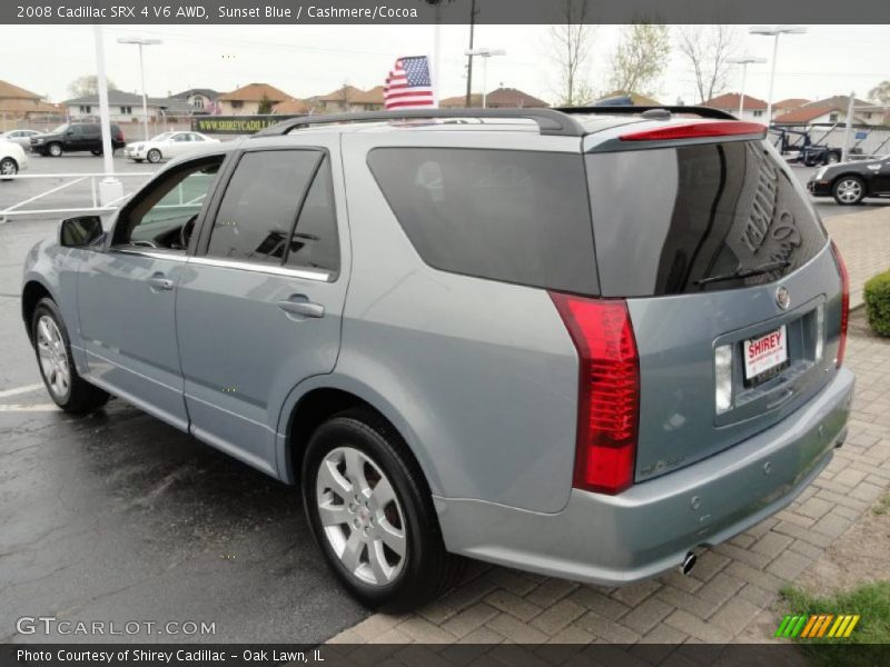 Sunset Blue / Cashmere/Cocoa 2008 Cadillac SRX 4 V6 AWD