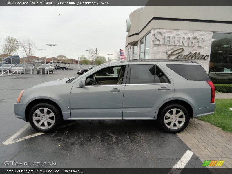 Sunset Blue / Cashmere/Cocoa 2008 Cadillac SRX 4 V6 AWD