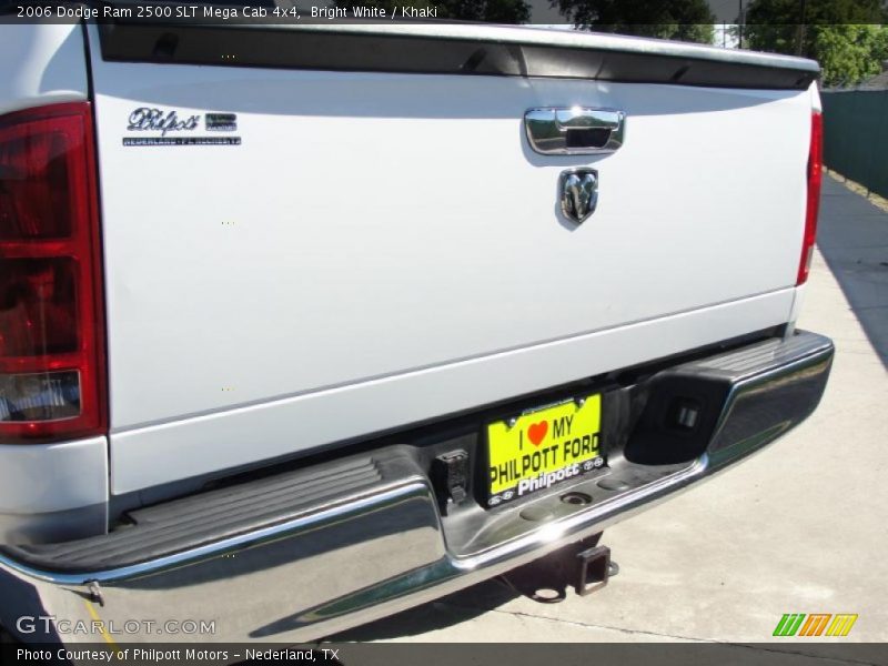 Bright White / Khaki 2006 Dodge Ram 2500 SLT Mega Cab 4x4