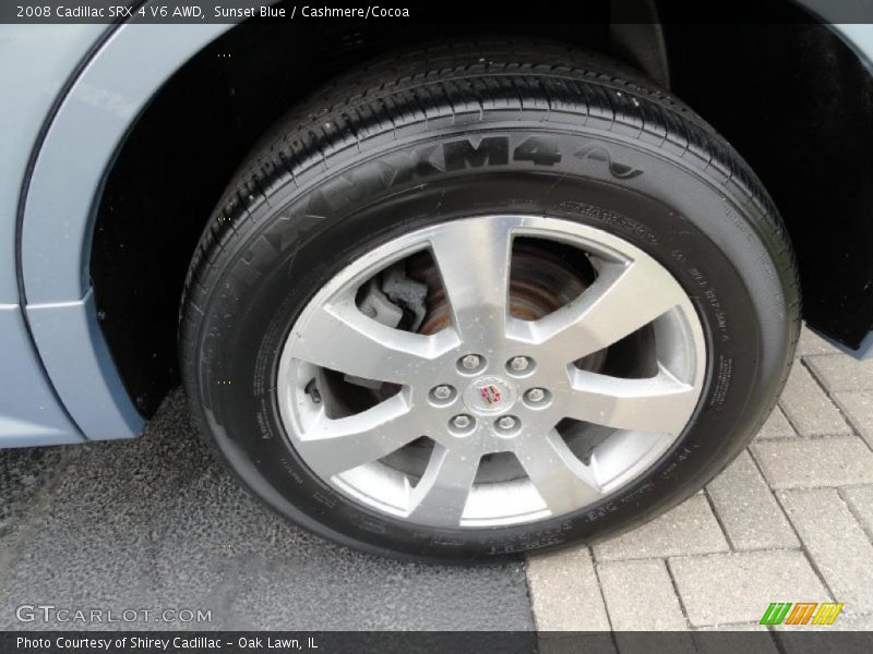 Sunset Blue / Cashmere/Cocoa 2008 Cadillac SRX 4 V6 AWD