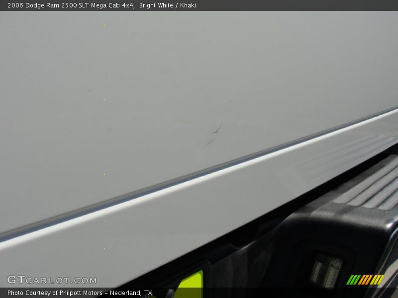Bright White / Khaki 2006 Dodge Ram 2500 SLT Mega Cab 4x4