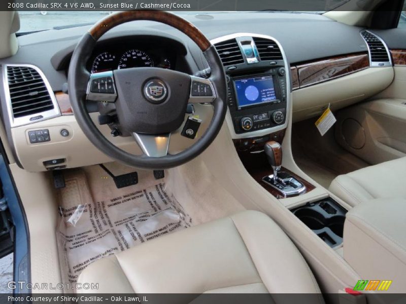 Sunset Blue / Cashmere/Cocoa 2008 Cadillac SRX 4 V6 AWD