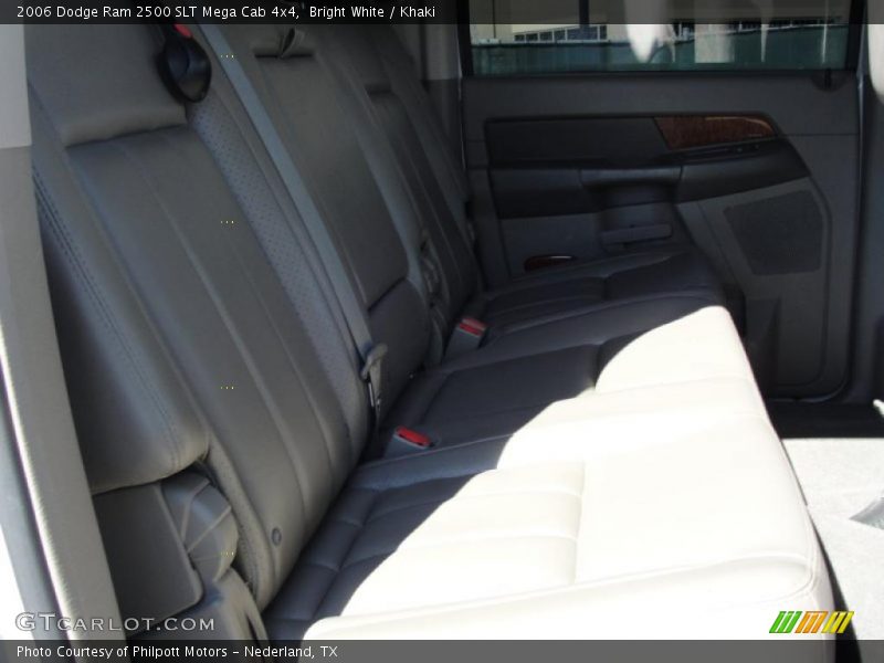 Bright White / Khaki 2006 Dodge Ram 2500 SLT Mega Cab 4x4