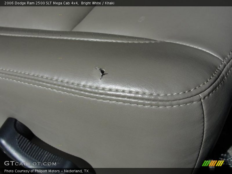 Bright White / Khaki 2006 Dodge Ram 2500 SLT Mega Cab 4x4