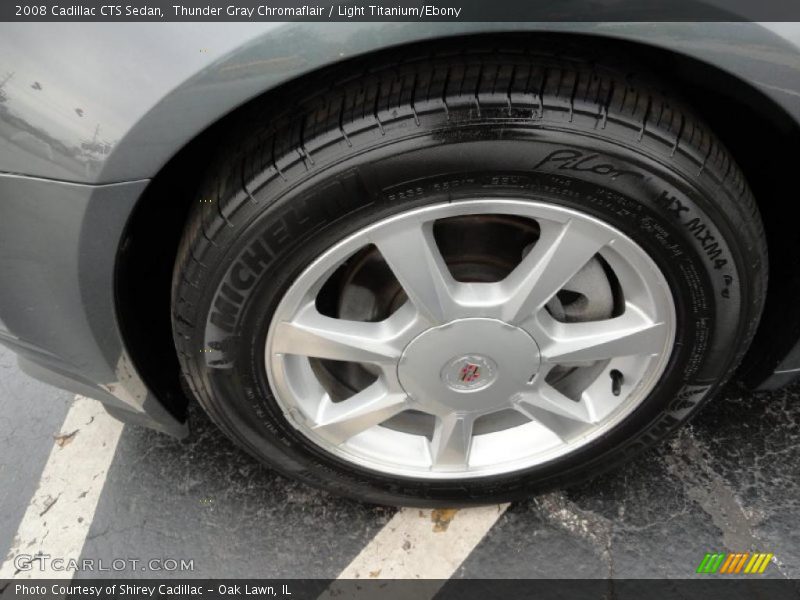 Thunder Gray Chromaflair / Light Titanium/Ebony 2008 Cadillac CTS Sedan