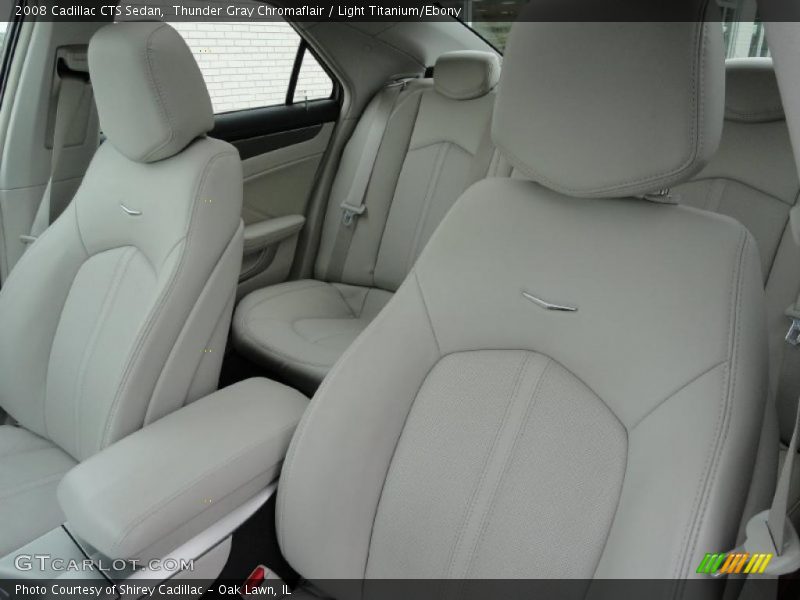 Thunder Gray Chromaflair / Light Titanium/Ebony 2008 Cadillac CTS Sedan