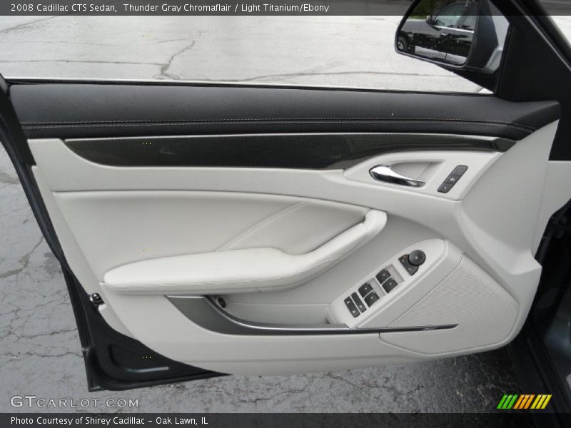 Thunder Gray Chromaflair / Light Titanium/Ebony 2008 Cadillac CTS Sedan