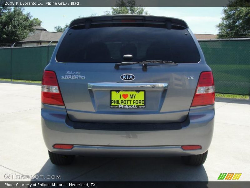 Alpine Gray / Black 2008 Kia Sorento LX