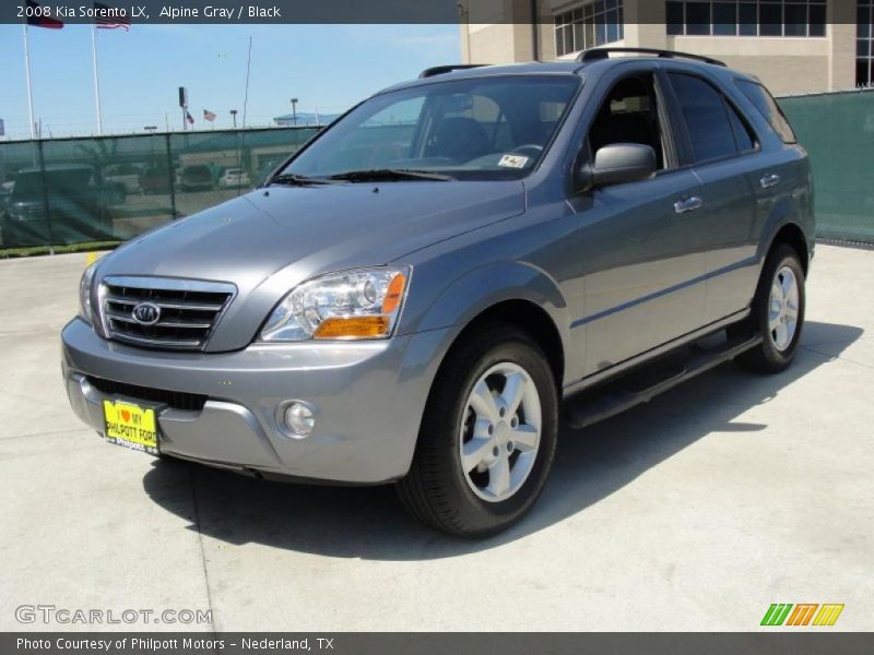 Alpine Gray / Black 2008 Kia Sorento LX