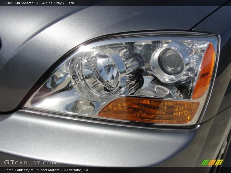 Alpine Gray / Black 2008 Kia Sorento LX