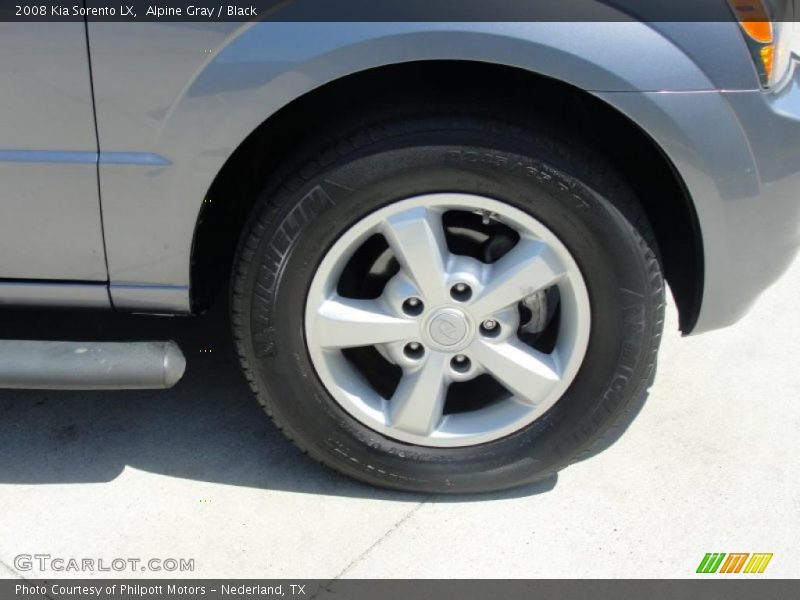 Alpine Gray / Black 2008 Kia Sorento LX