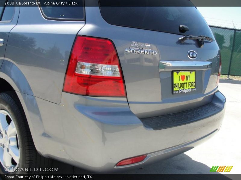 Alpine Gray / Black 2008 Kia Sorento LX