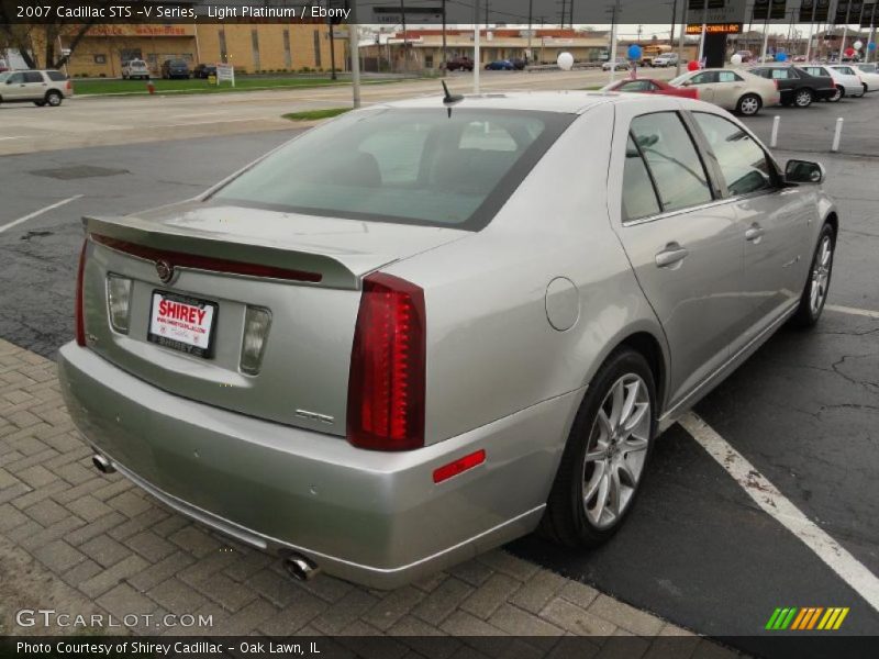 Light Platinum / Ebony 2007 Cadillac STS -V Series