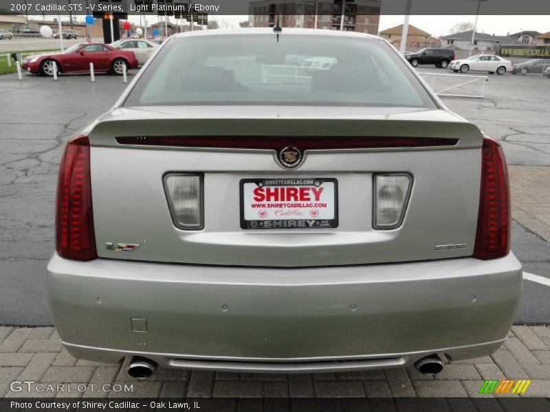 Light Platinum / Ebony 2007 Cadillac STS -V Series