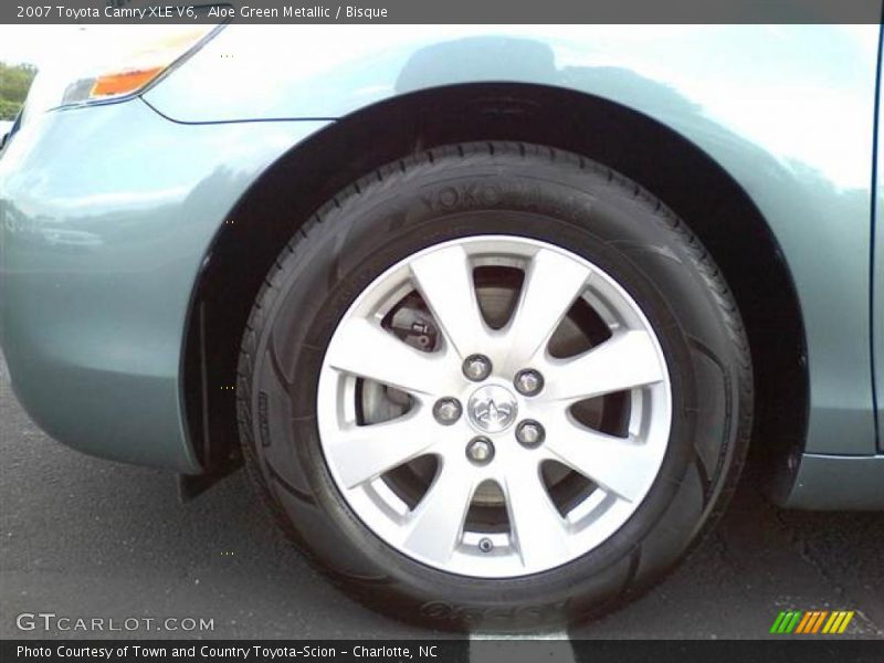 Aloe Green Metallic / Bisque 2007 Toyota Camry XLE V6