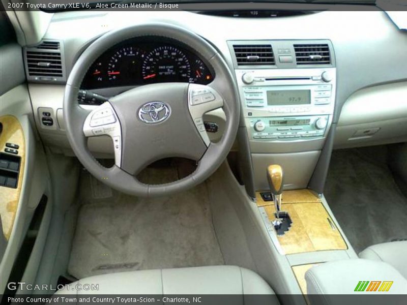 Aloe Green Metallic / Bisque 2007 Toyota Camry XLE V6