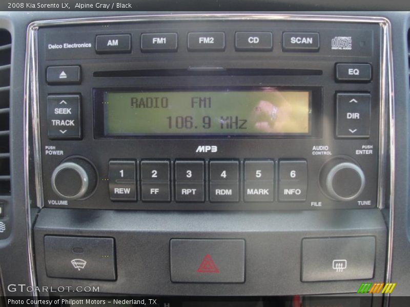 Alpine Gray / Black 2008 Kia Sorento LX