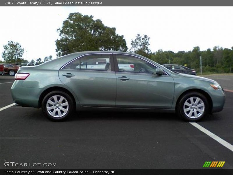 Aloe Green Metallic / Bisque 2007 Toyota Camry XLE V6
