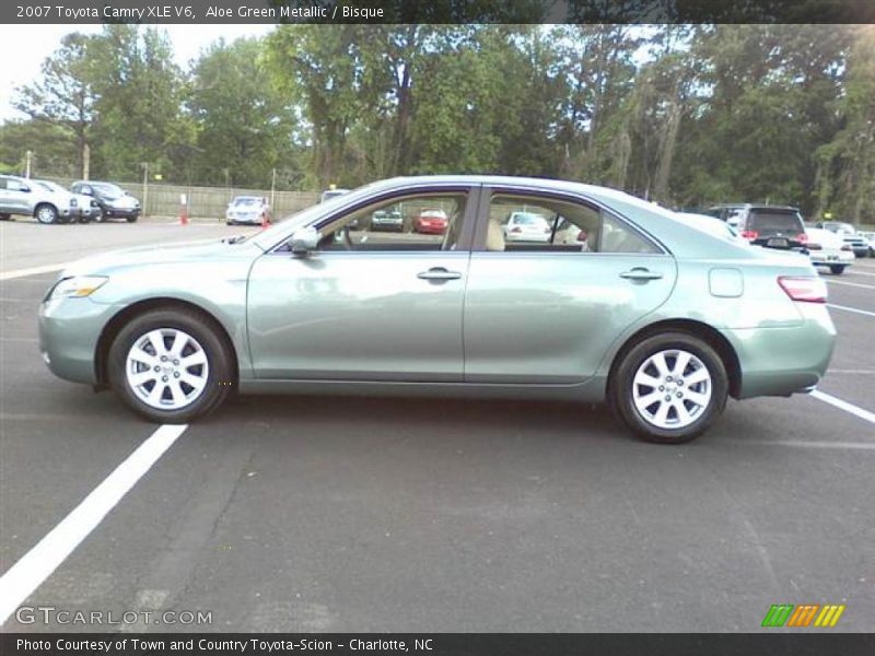 Aloe Green Metallic / Bisque 2007 Toyota Camry XLE V6